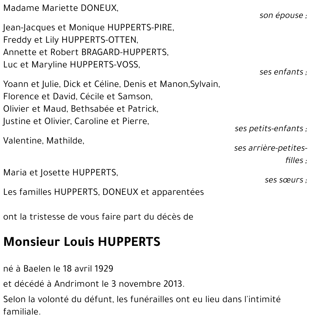 Louis HUPPERTS