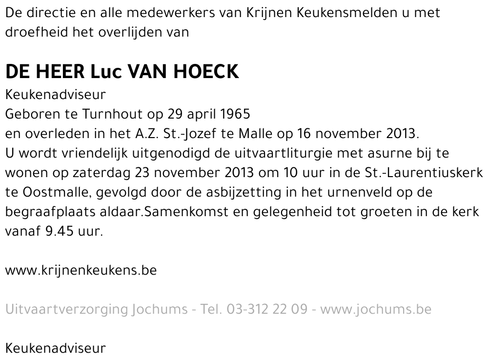 Luc Van Hoeck