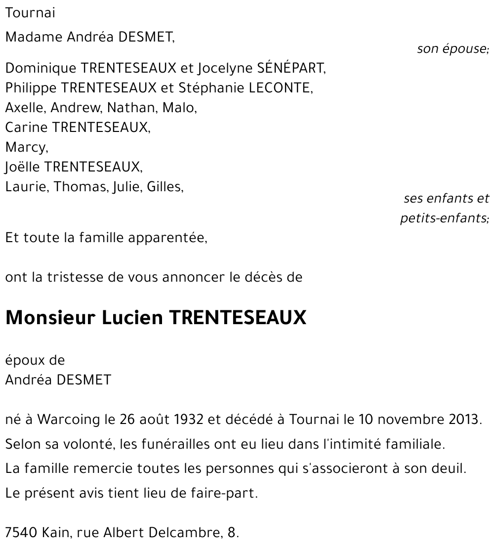 Lucien TRENTESEAUX