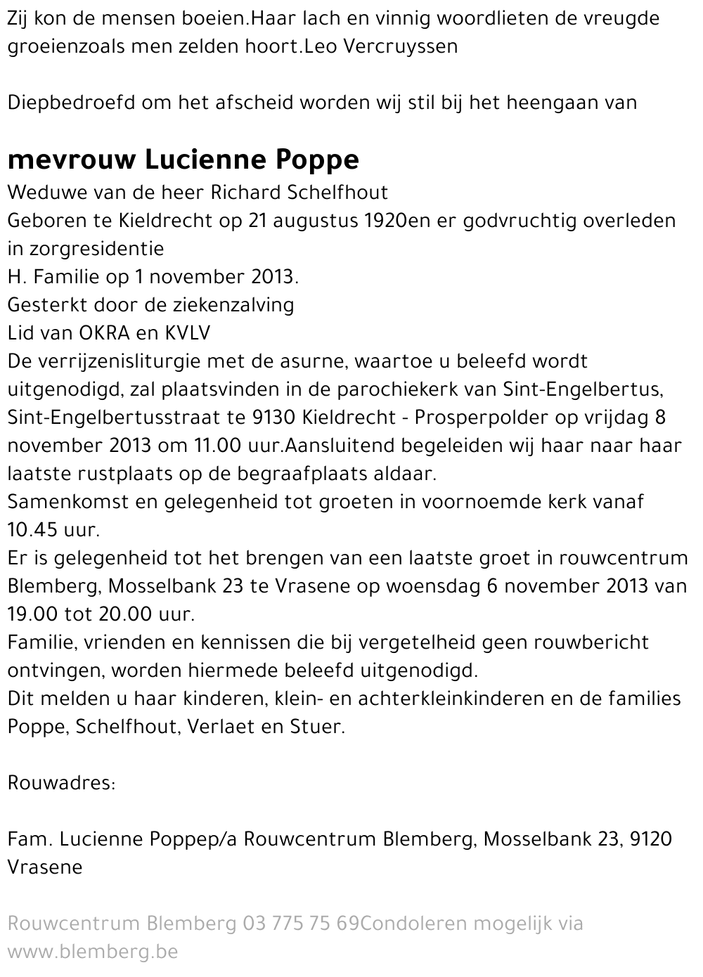 Lucienne Poppe