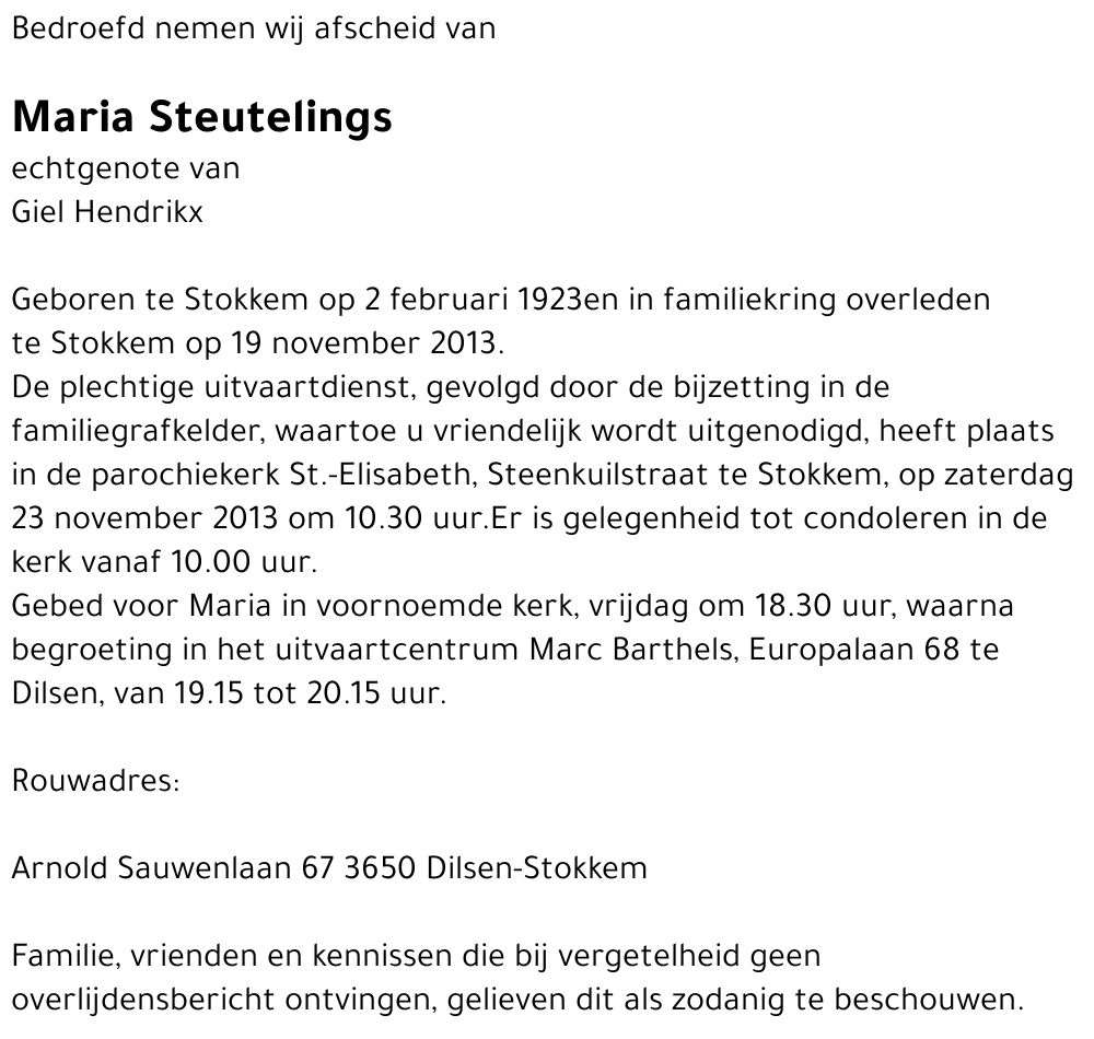 Maria Steutelings