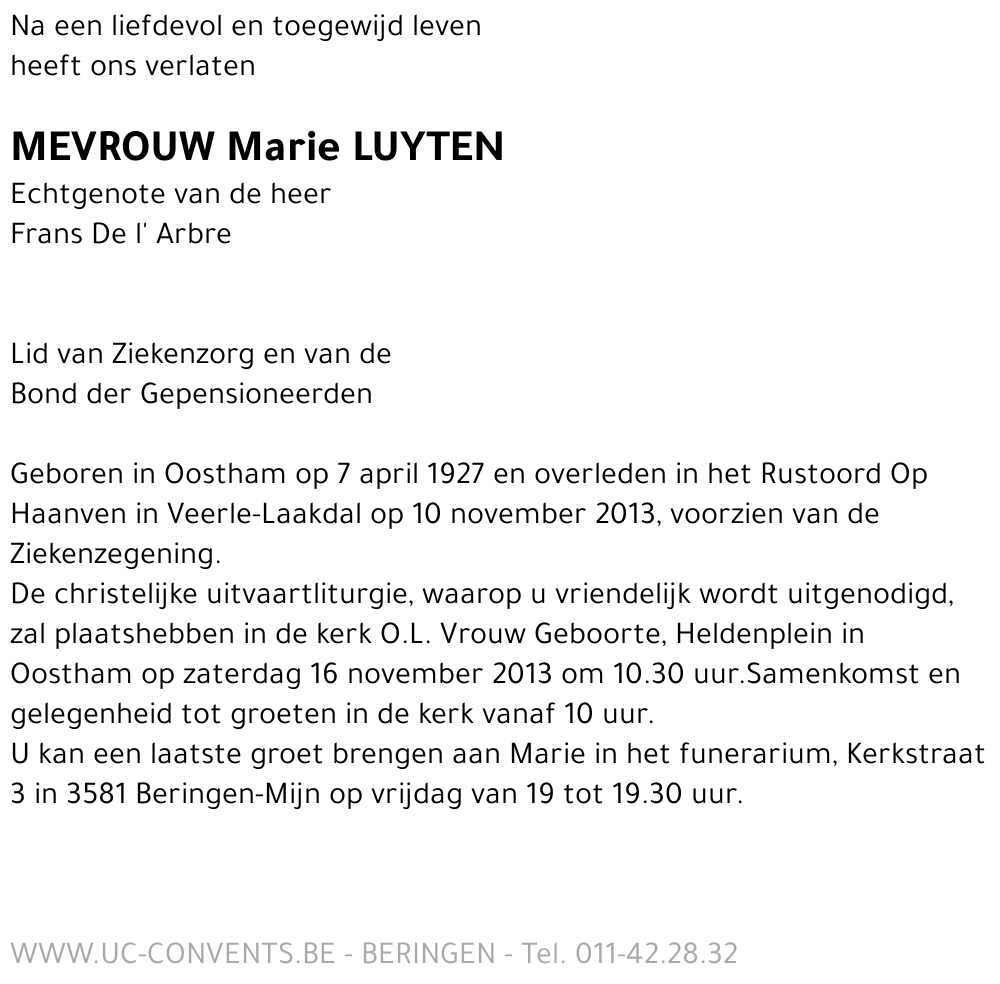 Marie Luyten