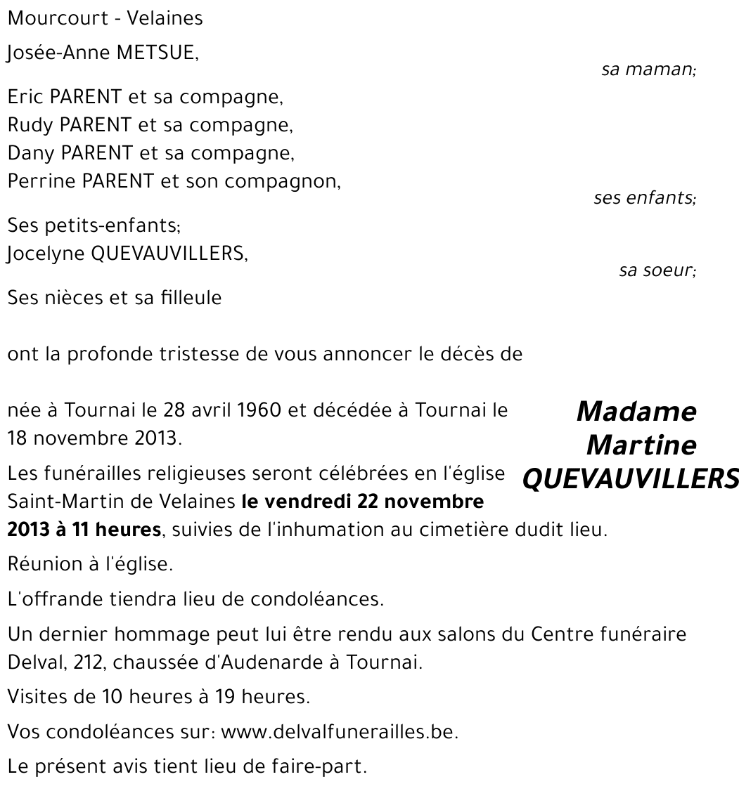 Martine QUEVAUVILLERS