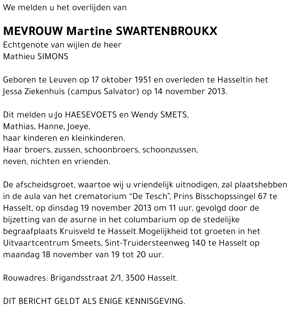 Martine Swartenbroekx