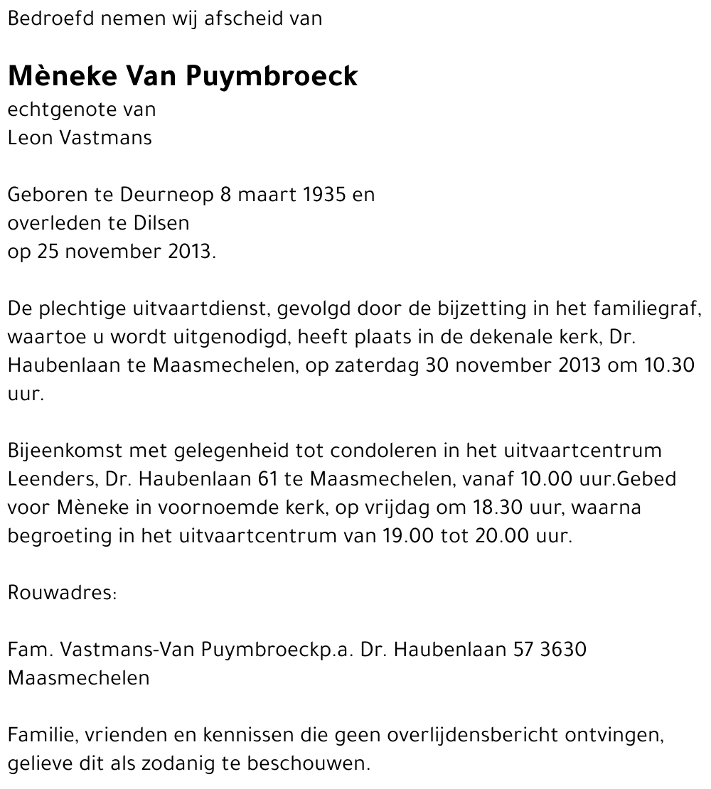 Mèneke Van Puymbroeck