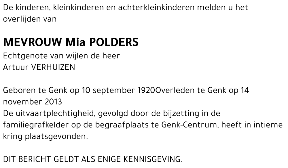 Mia POLDERS
