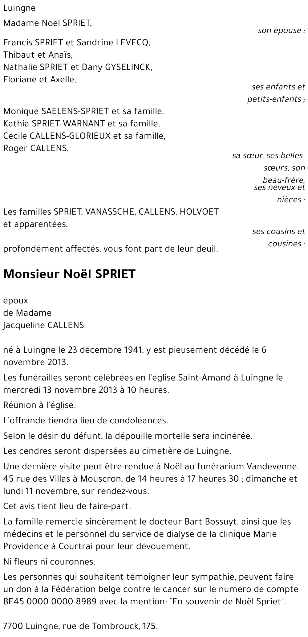Noël SPRIET