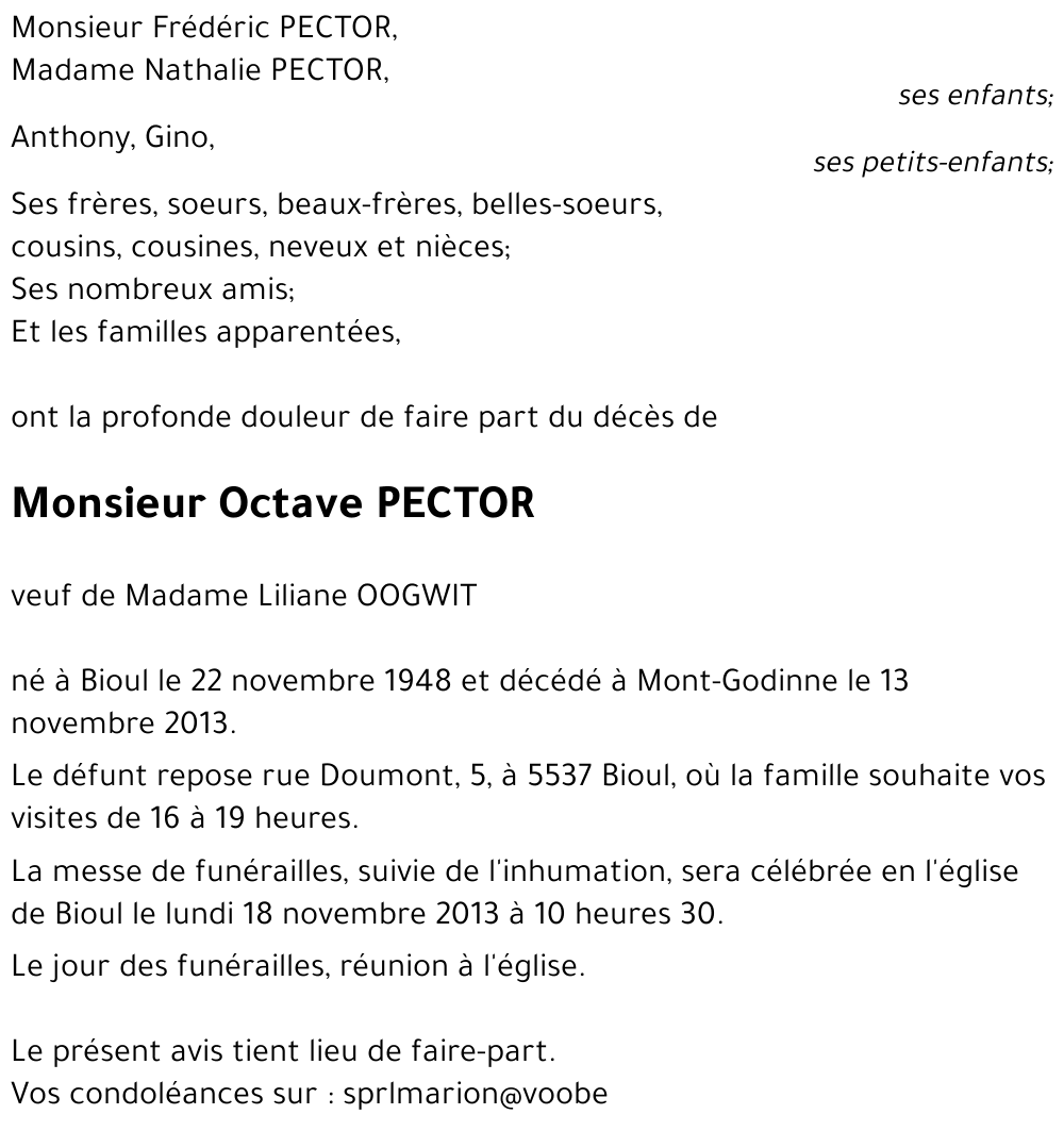 Octave PECTOR
