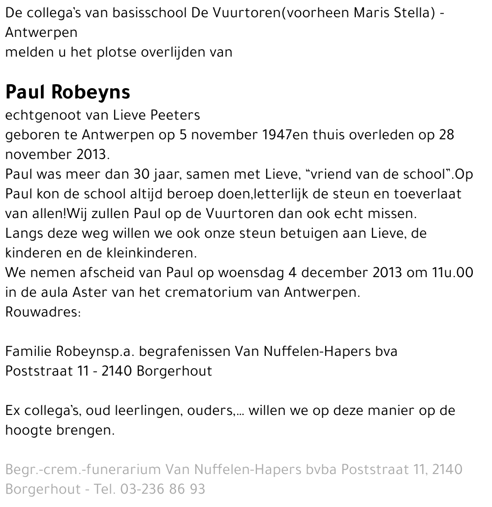 Paul Robeyns