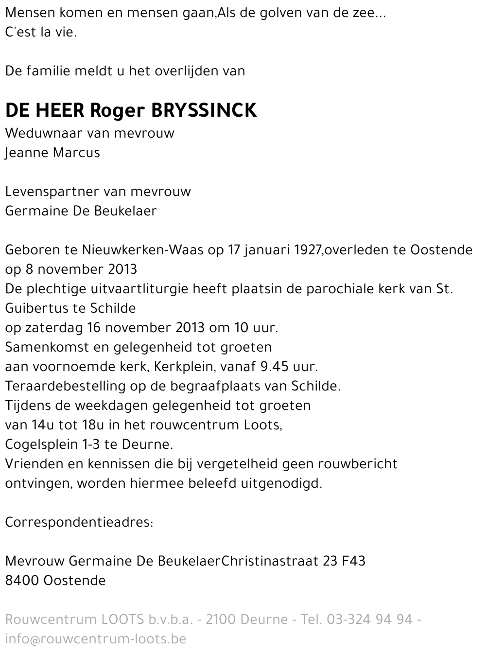 Roger Bryssinck