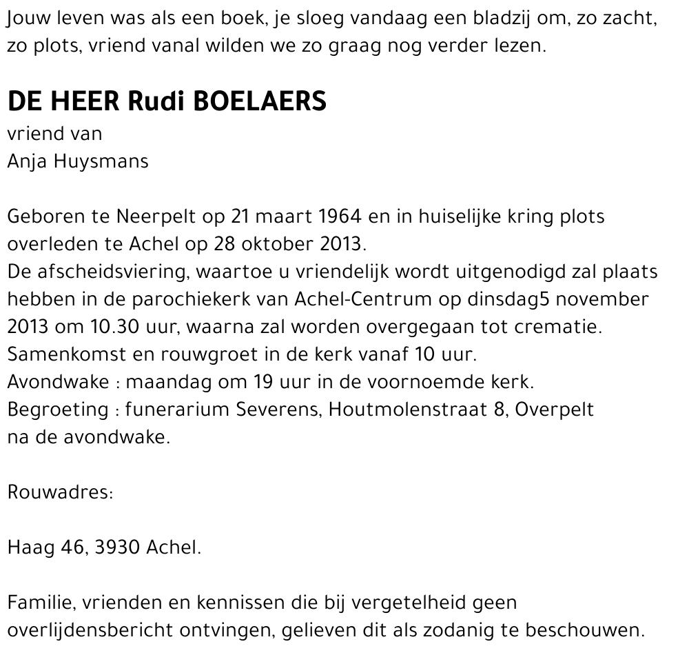 Rudi Boelaers