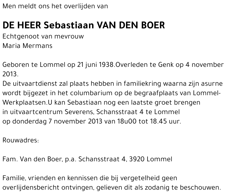 Sebastiaan Van den Boer