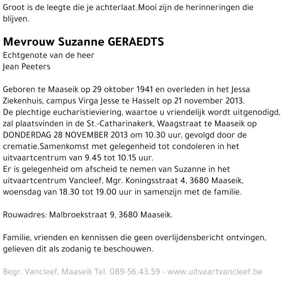 Suzanne Geraedts