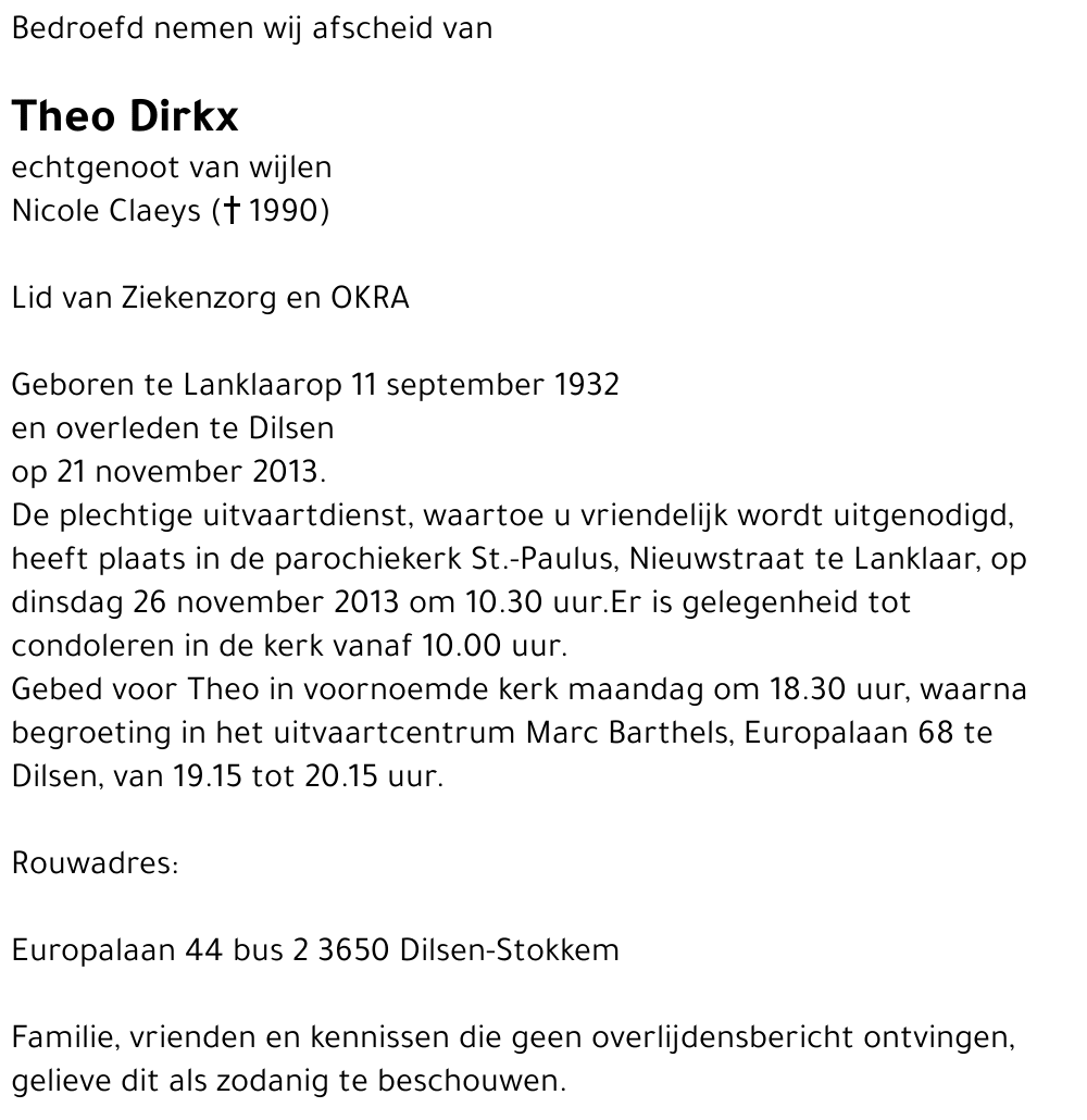 Theo Dirkx