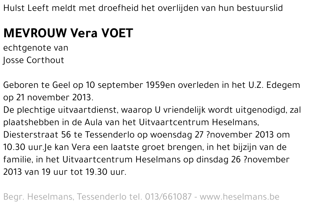 Vera Voet