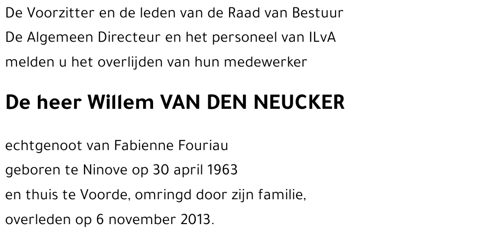 Willem VAN DEN NEUCKER