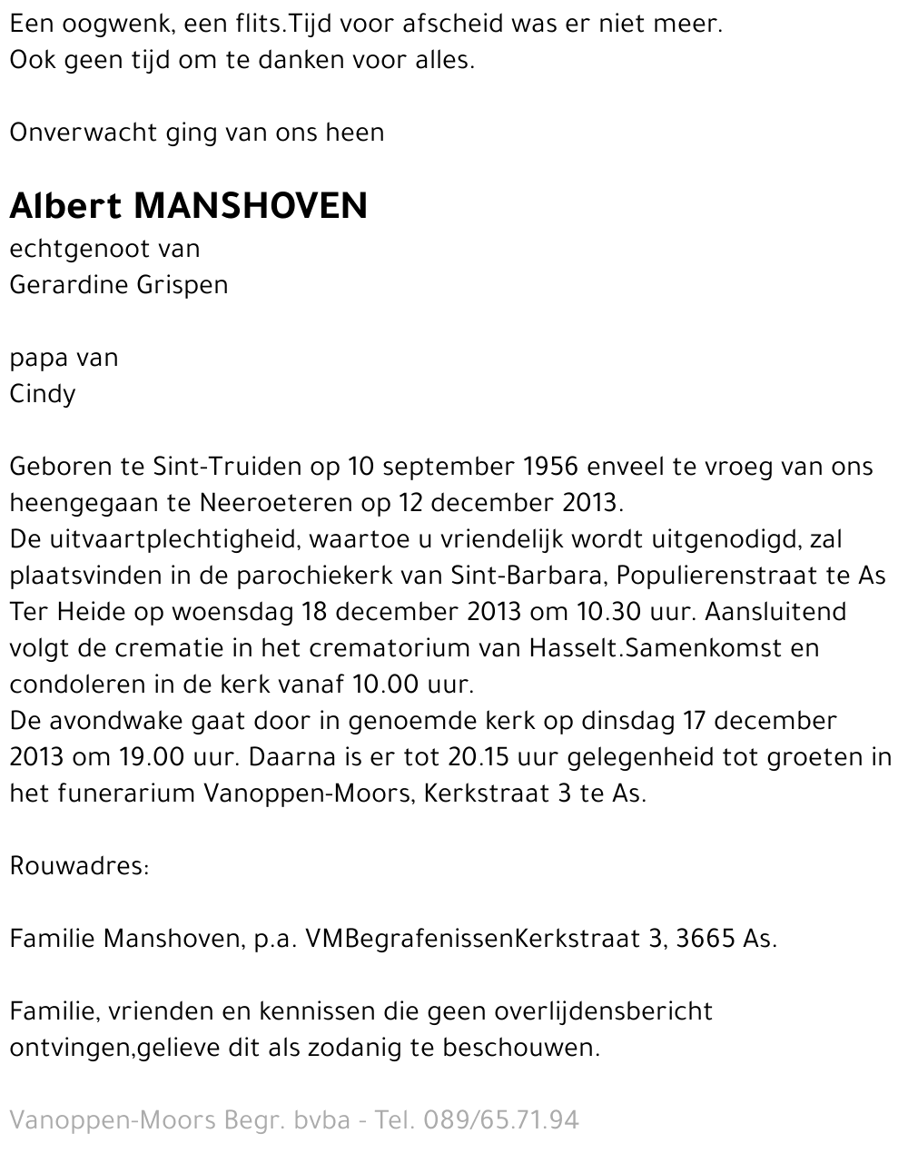 Albert Manshoven