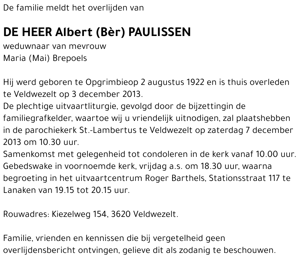 Albert Paulissen