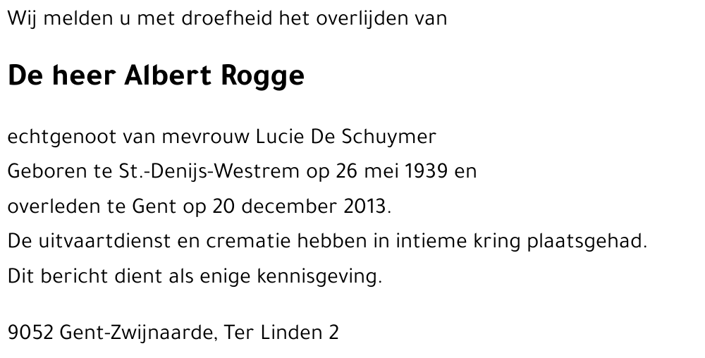 Albert Rogge
