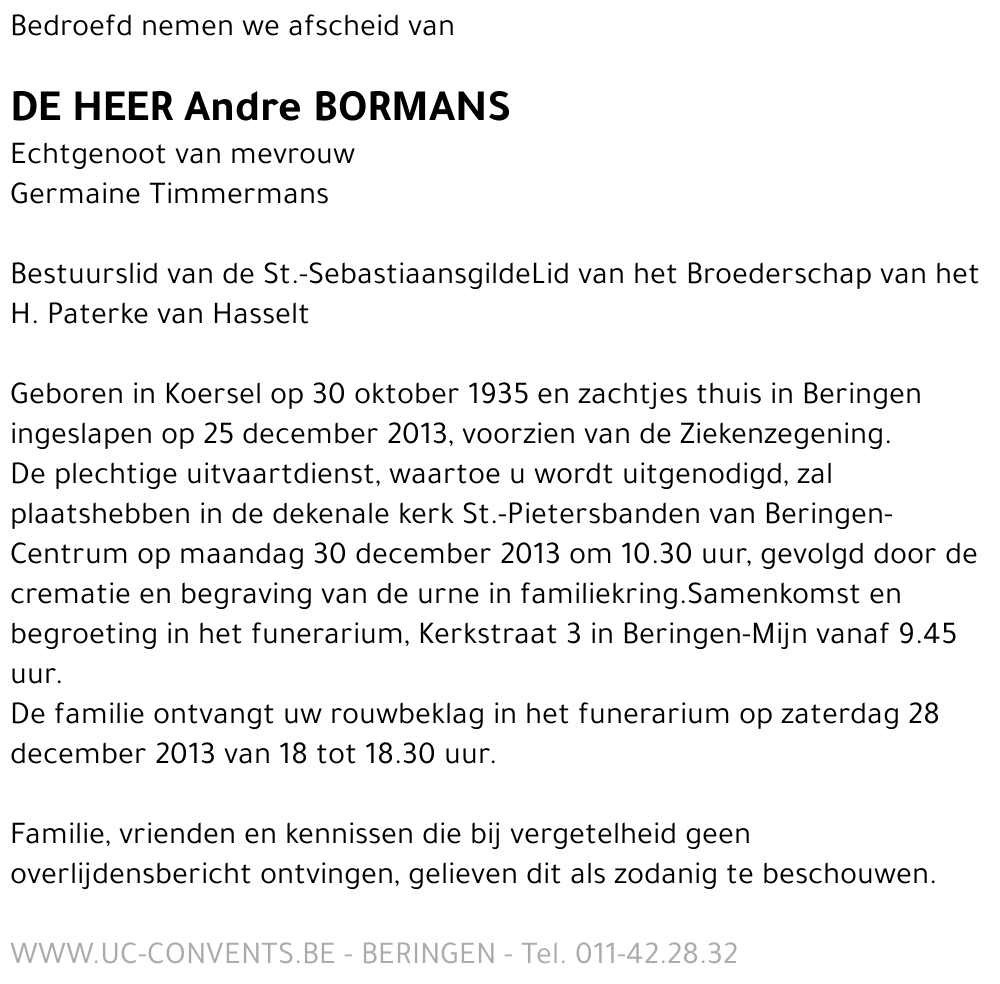 Andre Bormans