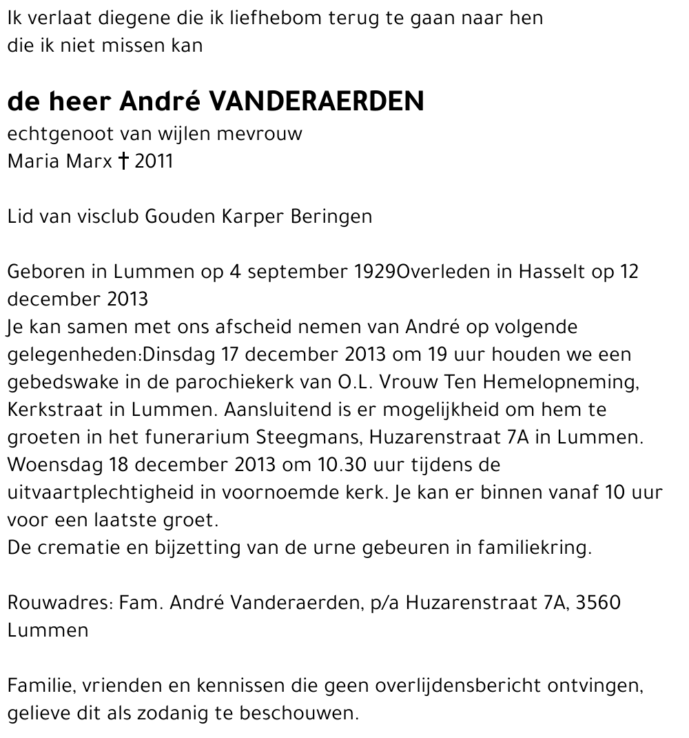 André Vanderaerden