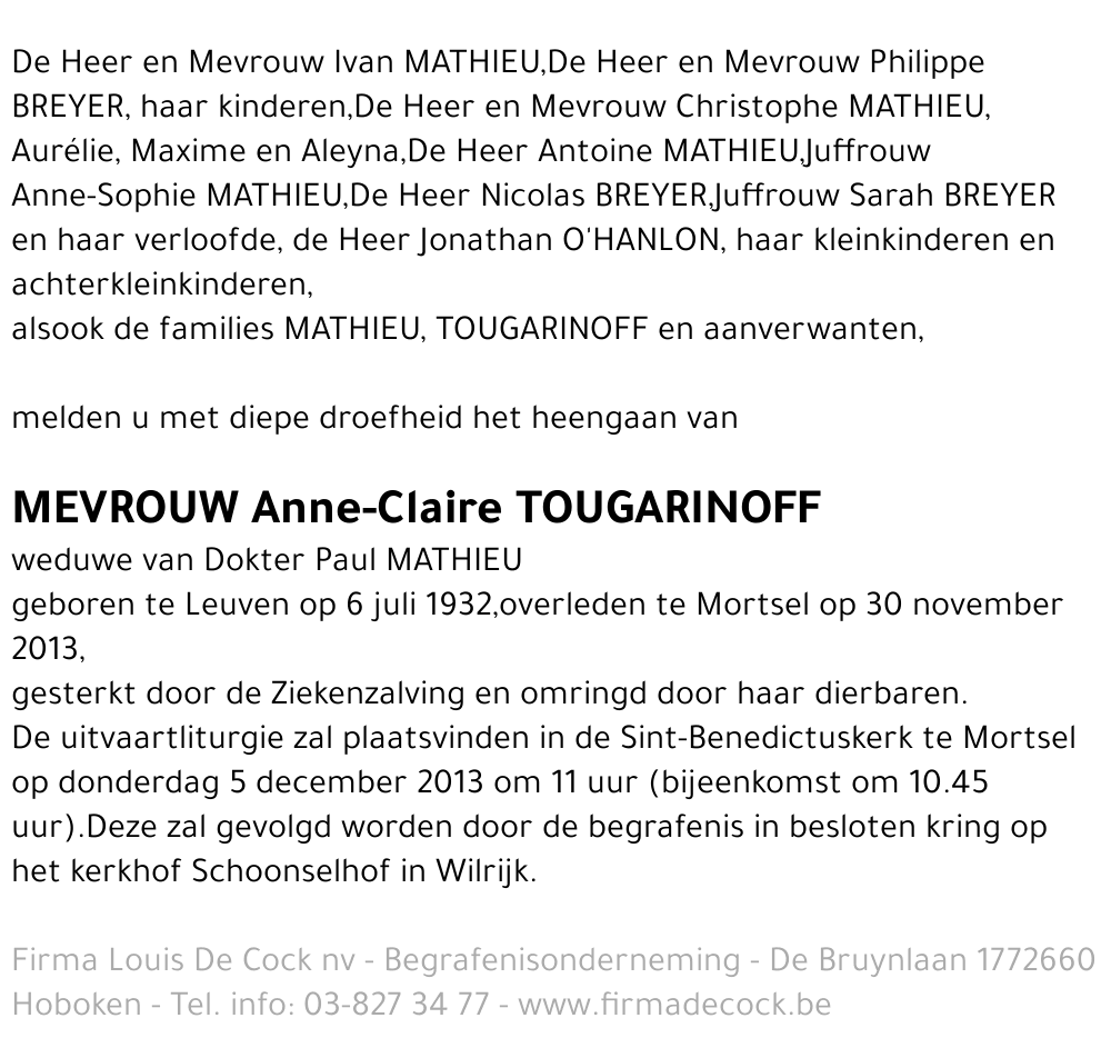 Anne-Claire Tougarinoff