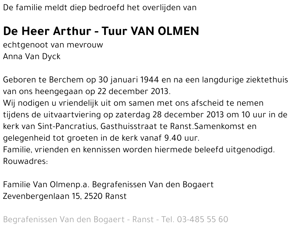 Arthur - Tuur Van Olmen