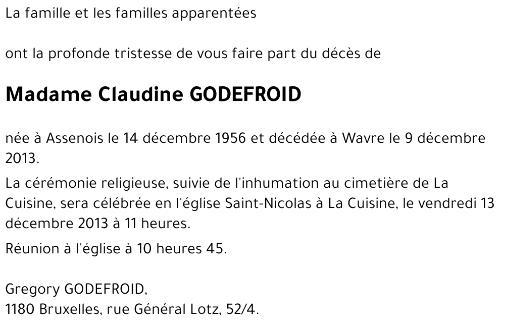 Claudine GODEFROID