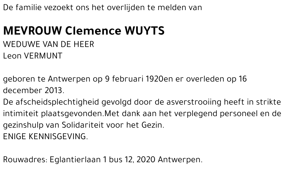 Clemence Wuyts