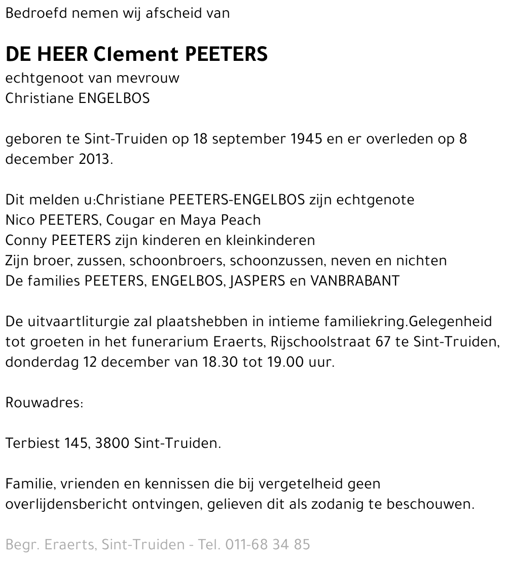 Clement Peeters