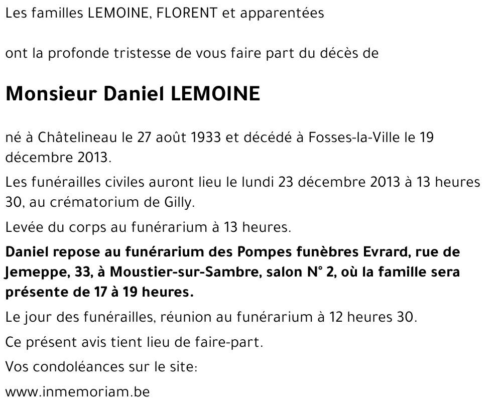 Daniel LEMOINE