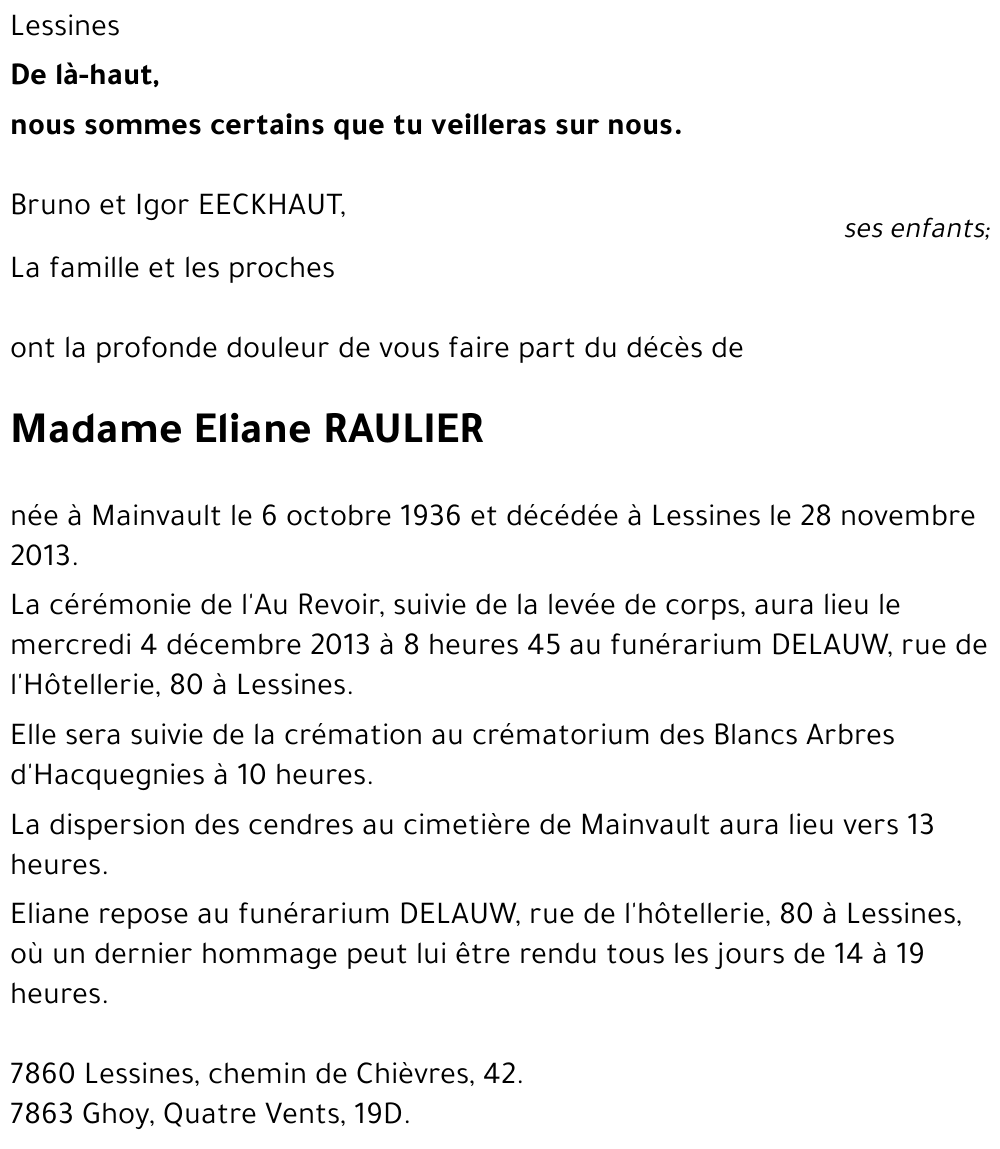 Eliane RAULIER