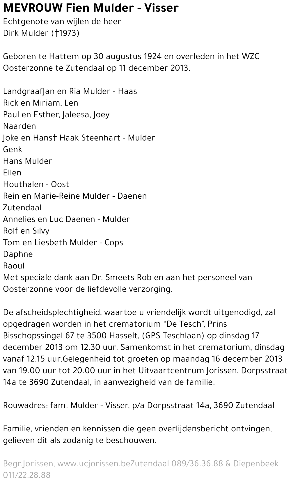 Fien Mulder - Visser