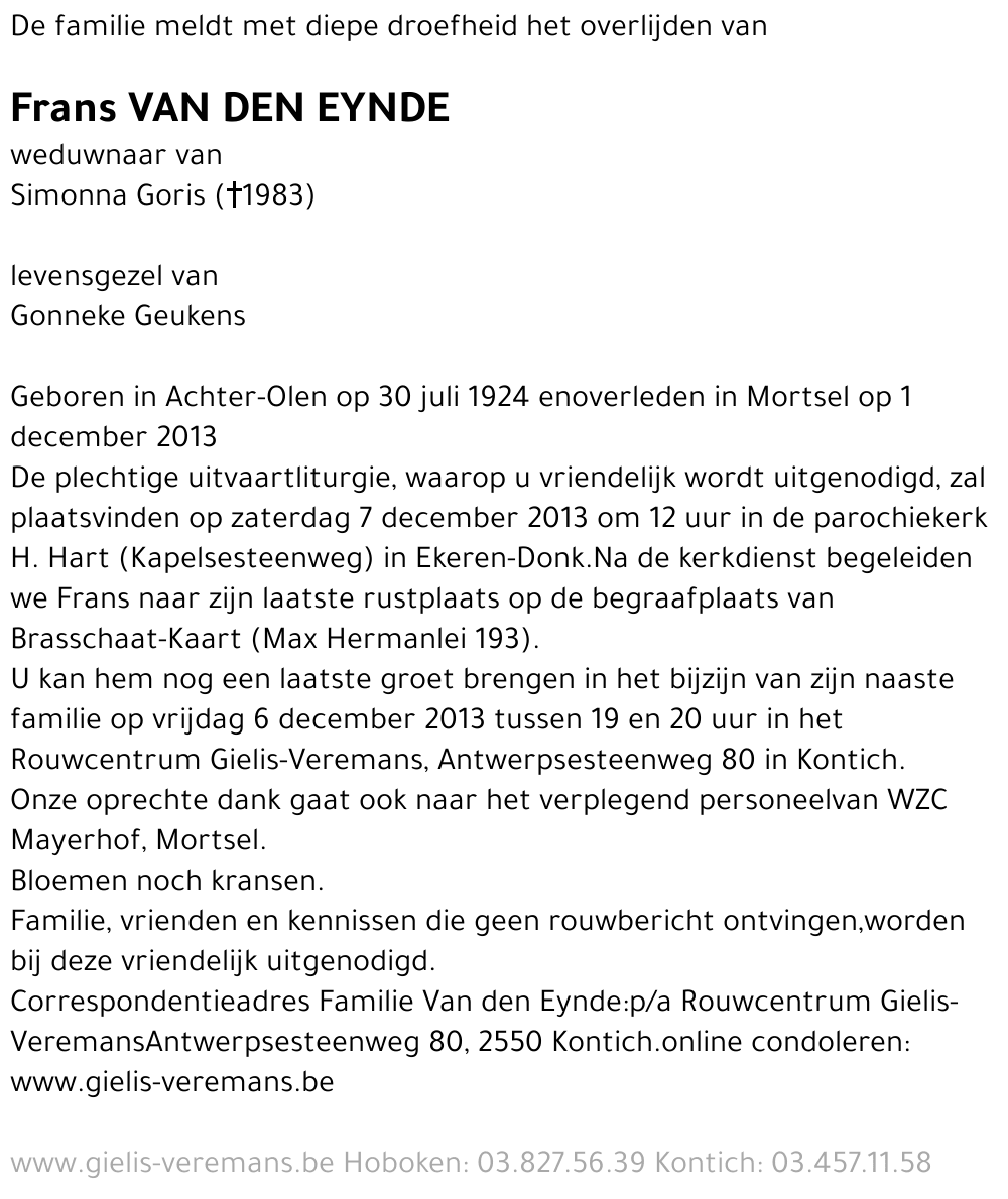 Frans Van den Eynde