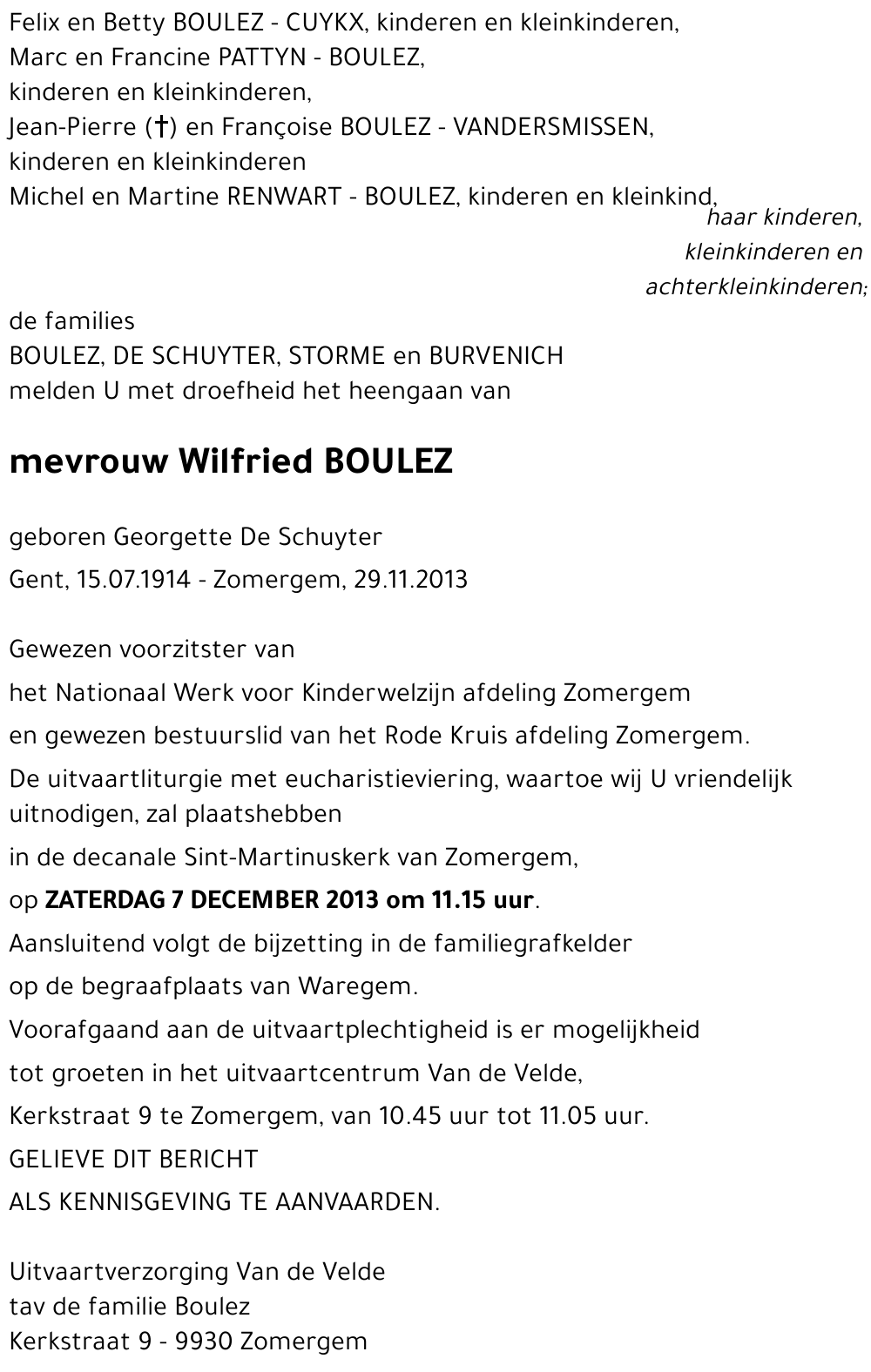 Georgette De Schuyter