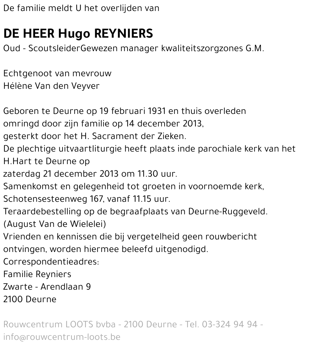 Hugo Reyniers