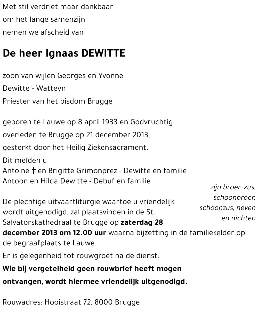 Ignaas DEWITTE