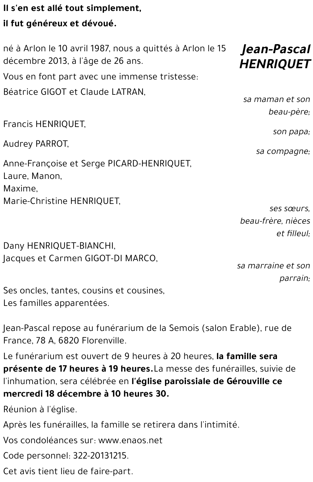 Jean-Pascal HENRIQUET