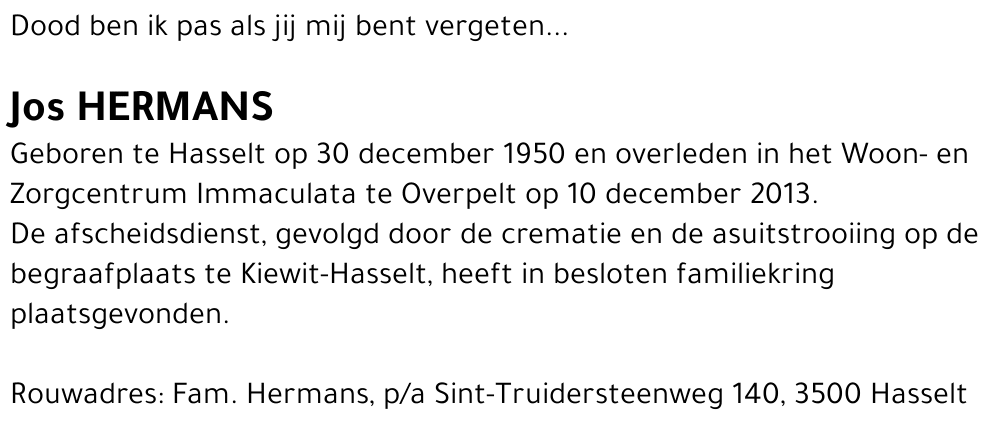 Jos Hermans
