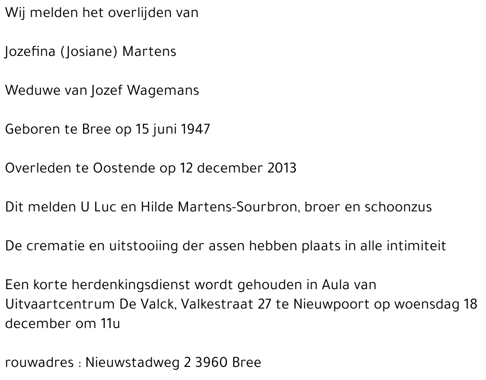 Jozafina (Josiane) Martens