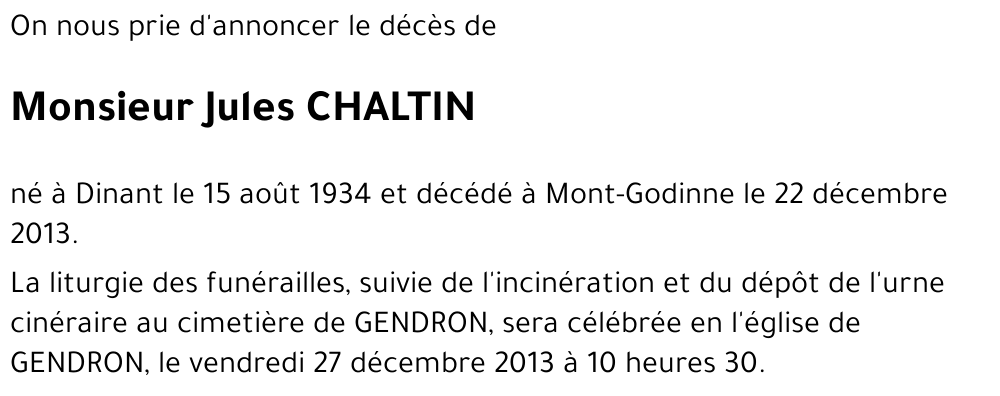 Jules CHALTIN