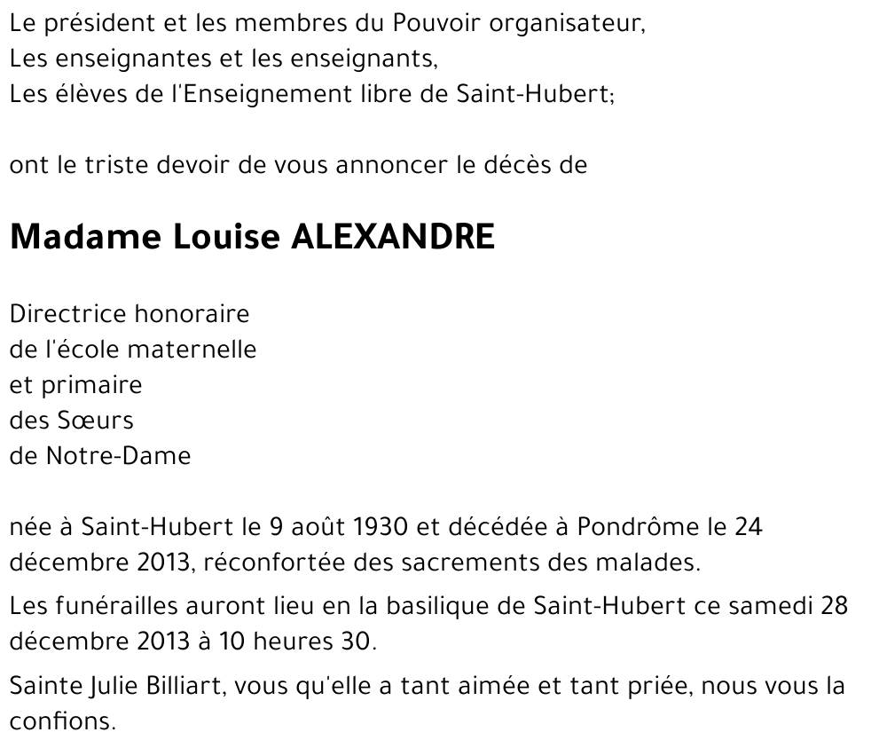 Louise ALEXANDRE