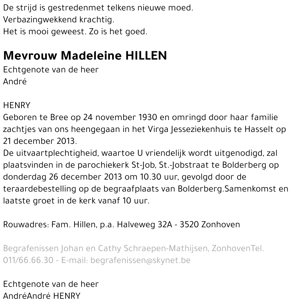 Madeleine Hillen