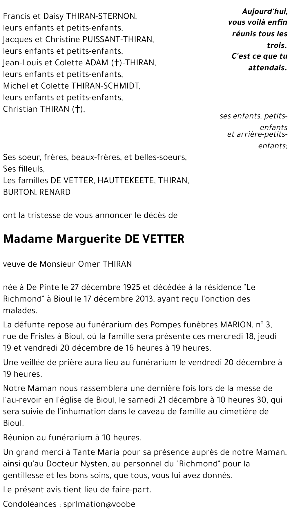 Marguerite DE VETTER