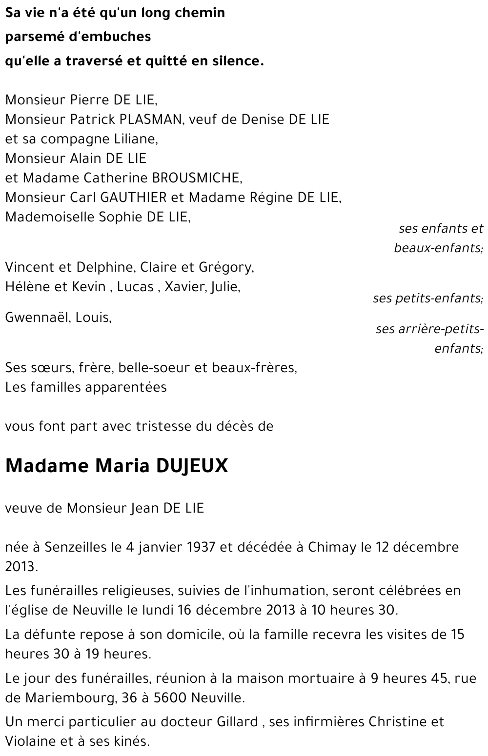 Maria DUJEUX