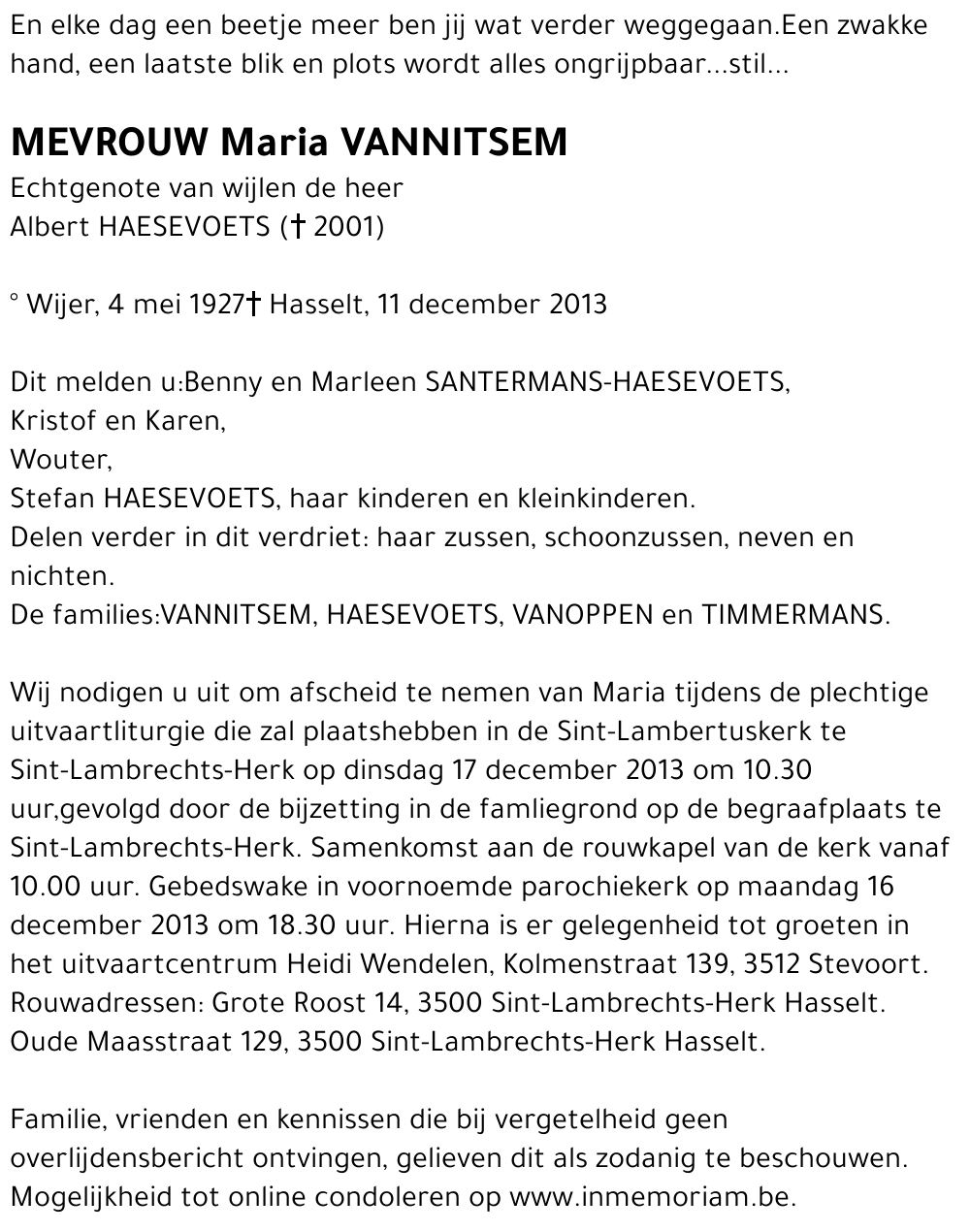 Maria VANNITSEM