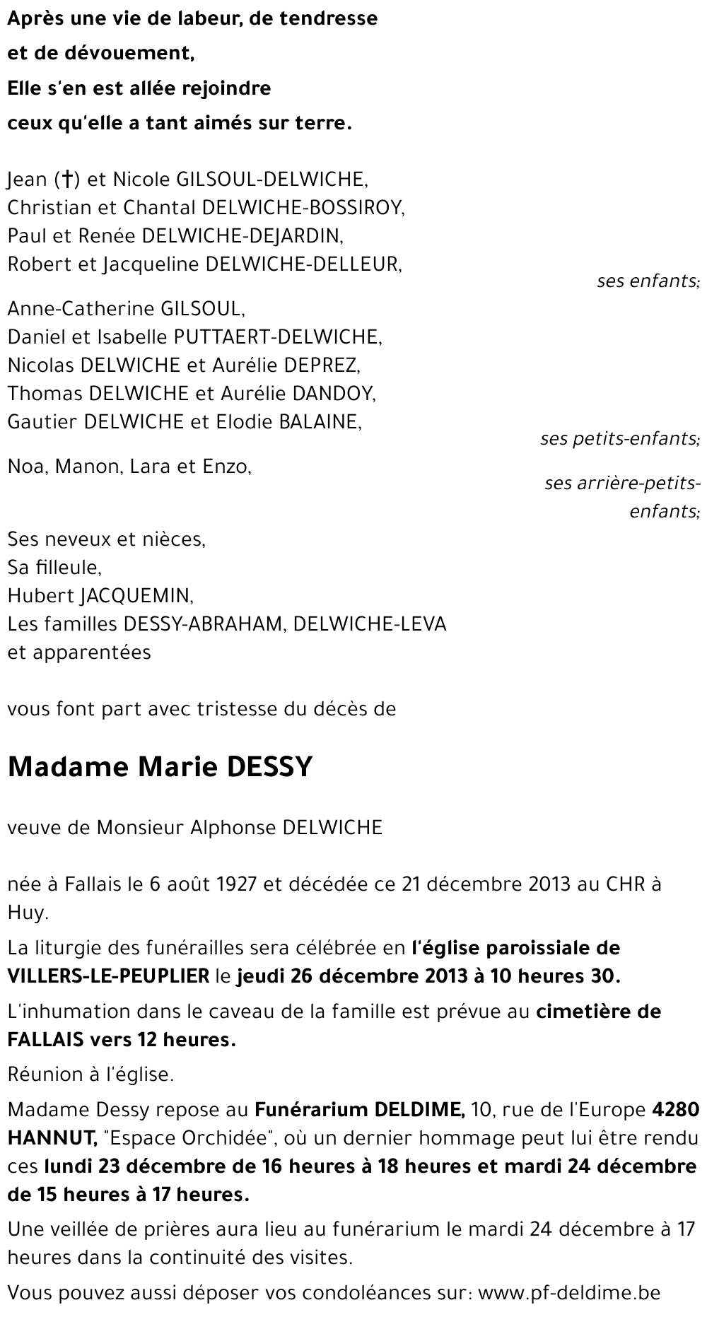 Marie DESSY