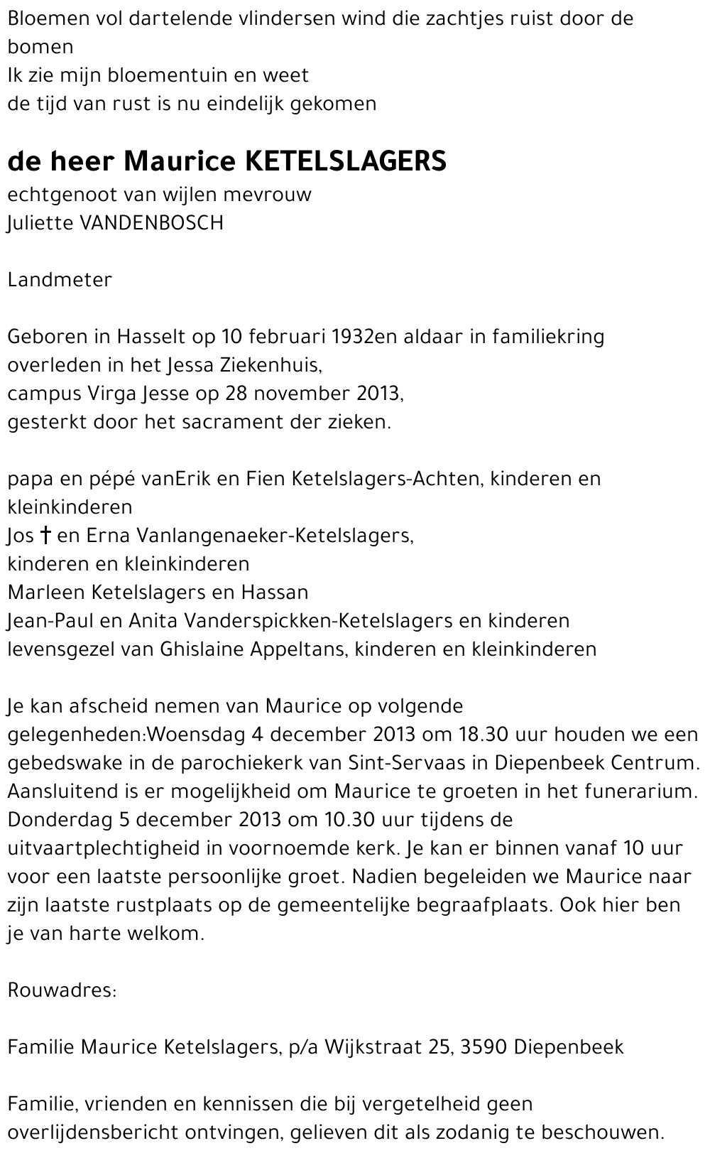 Maurice Ketelslagers