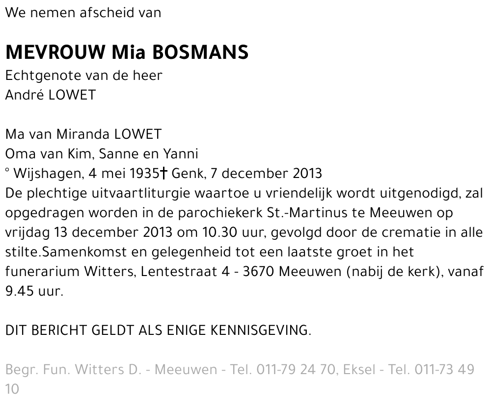 Mia Bosmans