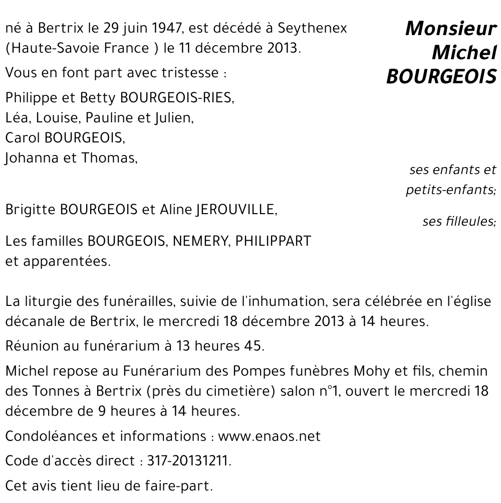 Michel BOURGEOIS
